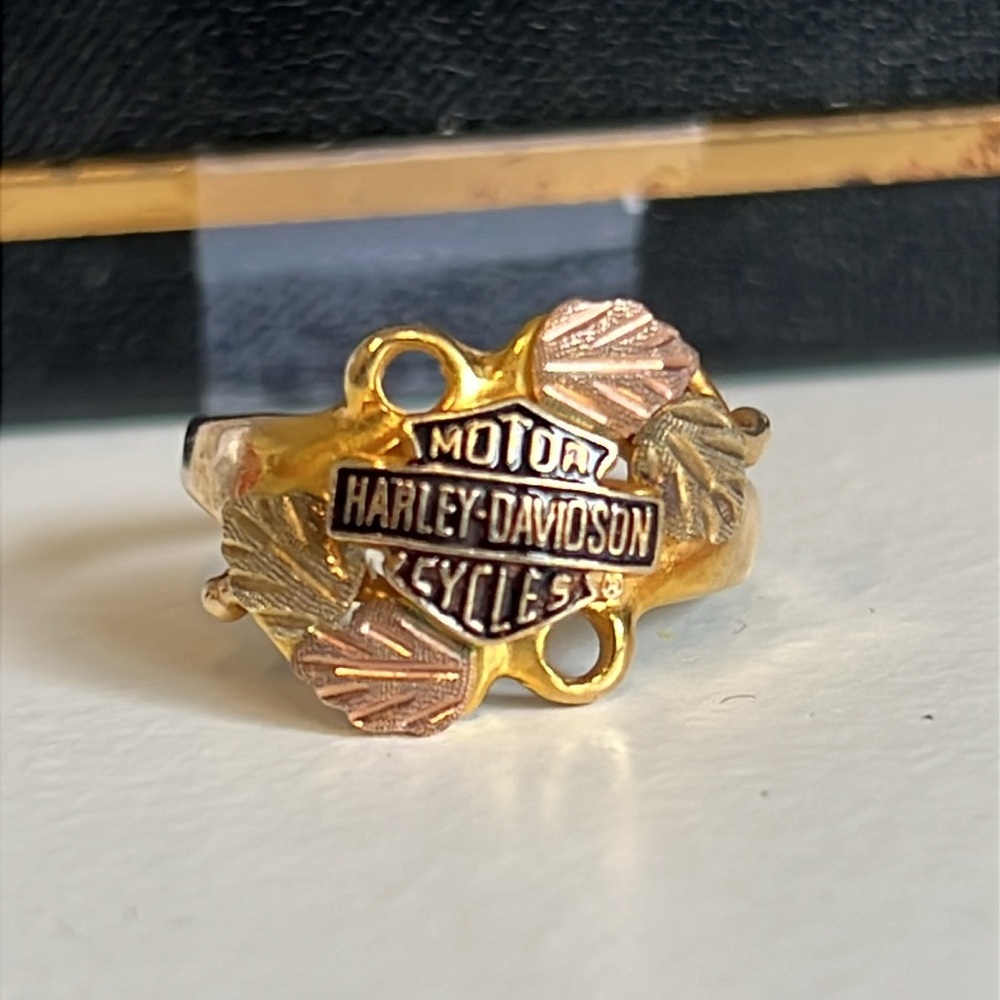 Harley-Davidson 10k Gold and Silver Ring